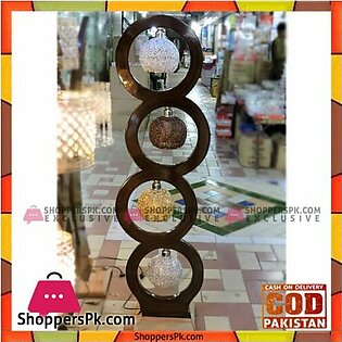 High Quality Wooden Floor Lamp Bubble Frame Style