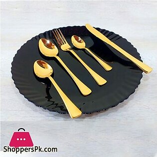 Golden Table Spoon 6 Pcs Set