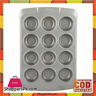Prestige Muffin Tin with Bottom Design 12 Cup 57983