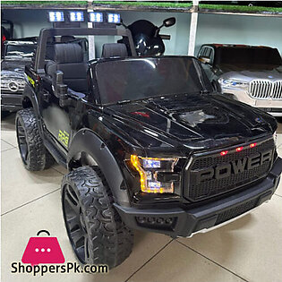 Power Battery Operated Police Ride On Jeep With Lights and Music