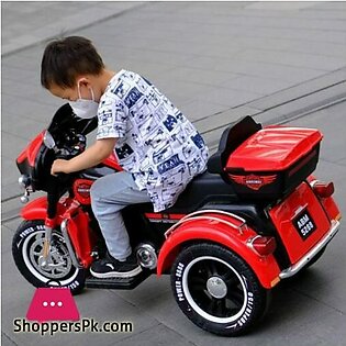 Electric Harley Davidson Police Motorcycle Battery Double drive Can sit two Kids