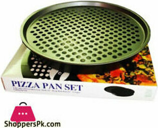 Non-Stick Pizza Pan Set Deep Dish Crisp Crust