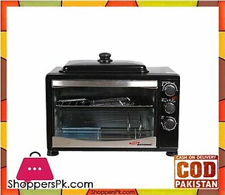 Gaba National GNO-1538-38LTR Electric Oven with Hot Plate – Black (Brand Warranty) – Karachi Only