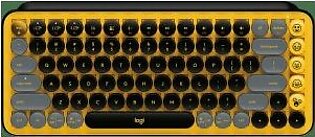 Logitech POP KEYS Wireless Mechanical Keyboard Yellow | Daydream |