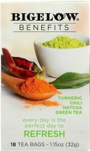 Bigelow Benefits Refresh Turmeric Chili Matcha Green Tea 32g