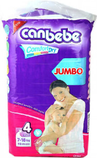 Canbebe Jumbo Maxi Diaper Size 4 - 58 Pieces