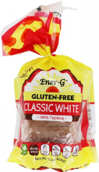 Ener-G Gluten-Free Classic White Bread with Tapioca 454g