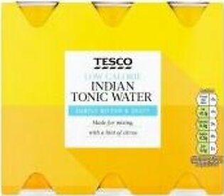 Tesco Low Calorie Indian Tonic Water Cans 6X250ml