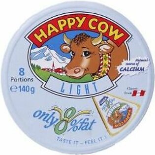 Happy Cow Light Low Fat Cheese 8 Portions 140g
