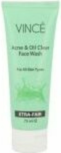 Vince Acne & Oil Cleanser Face Wash 75ml