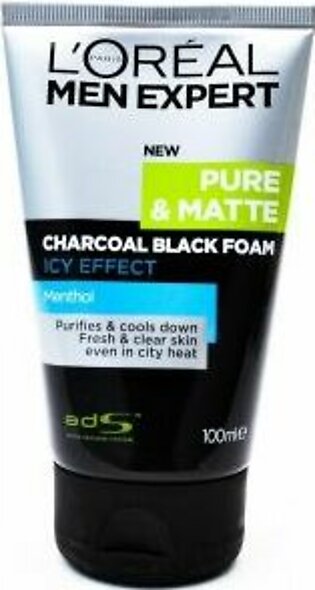 Loreal Expert Charcoal Black Foam Icy Effect Cleanser