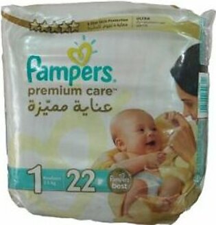 Pamper Diapers Premium Care 1 (2-5 Kg) 22 Pcs