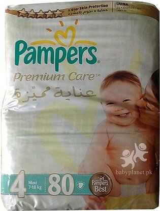 Pamper Diapers Premium Care 4 (7-18kg) 64 Pcs