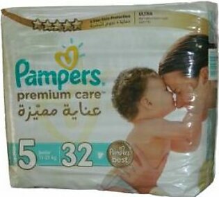 Pamper Diapers Premium Care 5 (11-25kg) 32 Pcs