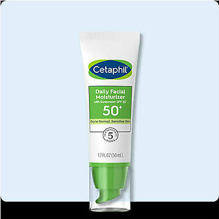 Cetaphil Daily Facial Moisturizer, SPF 50+, 1.7 fl oz (50 ml)