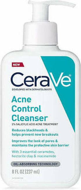 Cerave Acne Control Cleanser

2% SALICYLIC ACID ACNE TREATMENT

237ml