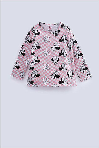 GIRLS MINNIE MOUSE PRINTED T-SHIRT