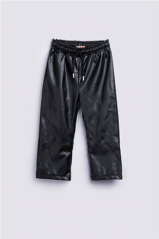 GIRLS FAUX LEATHER CULOTTES