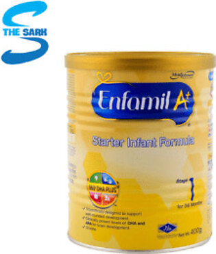 Enfamil A+ Stage 1 Infant Formula Baby Milk Powder 0 to 6 months 400 gm