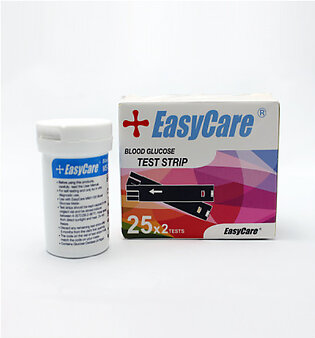 Easy Care Blood Glucose Sugar 50 Test Strips Use Only With Easy Care Meter
