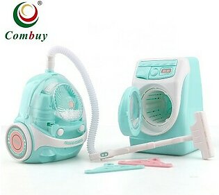 Electric Washing Machine Basket And Vacuum Cleaner Pretend Play Toy