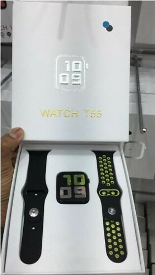T55 Smart Watch - Call Msg Whatsapp All Mobile Application - Complete Health Fitness Sports Tracker