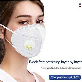 Kn95 Self Priming Filter Protection Mask White