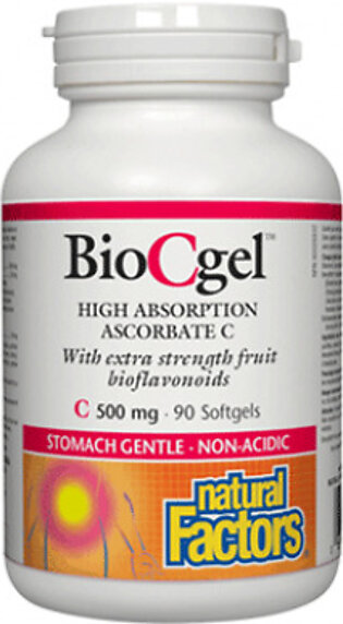 Natural Factors BioCgel (Vitamin C) 500 mg, 90 Ct