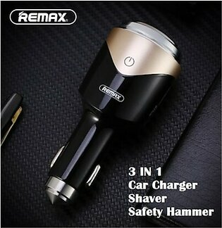 Remax 3 in 1 Smart Car Charger Safety Hammer Shaver RT - SP01