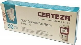Certeza 50 strips for sugar test use with only Certeza meter GL-110