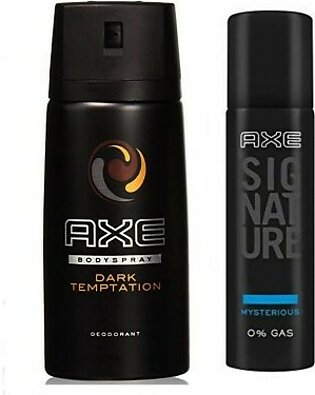 Bundle Offer - Axe Body Spray 150 ml & Axe Signature Perfume Body Spray For Men - 122 ml