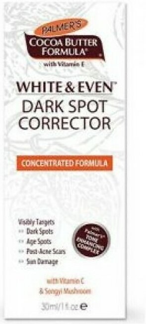 Palmers Cocoa Butter White & Even Dark Spot Corrector 30ml