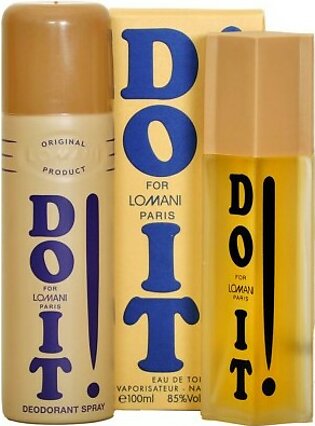 Bundle Offer - Lomani Do It Perfume & Deodorant for Men - 100 ml & 200 ml