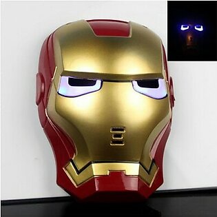 Super Hero Iron Man Toy Mask Led Light Full Face Mask For Kids