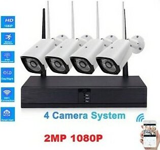 Wifi wireless cctv security cameras kit 4 channel wifi nvr kit with 500gb