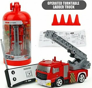 40mHz 1:58 Mini Fire Engine RC Truck Remote Control Car Toys Kids RC car Simulation kids toy Rechargeable Truck Remote Control