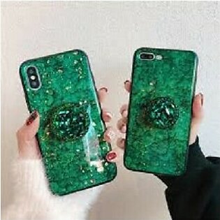 Glitter marble diamond ring holder silicone phone case for S10 Plus