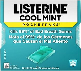 Listerine Cool Mint Strip Pocket Pack 24s