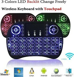 Mini Wireless Backlit Keyboard Mouse Multi-Touch Backlight For Smart Tv Android Tv Box Pc