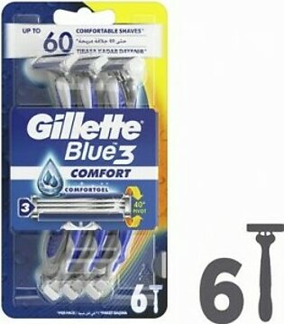 Gillette Blue 3 Comfort Disposable Razor 6s