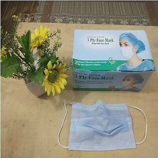 3-Ply Disposable Surgical Face Mask 65 Gsm 50 Pcs