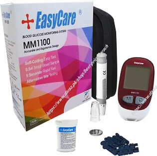 Easy Care Gluco Meter Blood Sugar Test Machine With 10 Strips Free