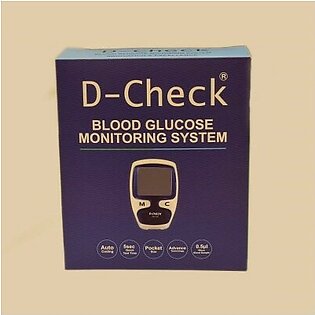 D-Check Blood Glucose Meter with Test Strips