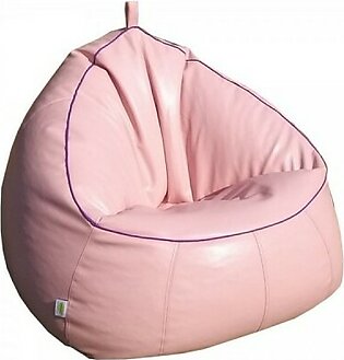 Trio Bean Bag Sofa Chair Leather For Children And Adults Room Furniture Bean Bag - Pink