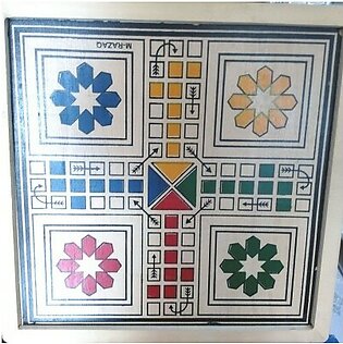 High Quality Small Size 4 Player Wooden Ludo