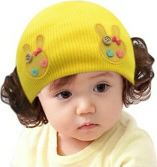 Baby Boy/Girl Winter Knitted Yellow Soft Hat for 6M to 5 Year old