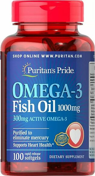 Puritan Pride Omega 3 Fish Oil 1000Mg (Imp)