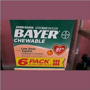 aspirin regimen bayer chewable low dose aspirin orange flavor Imported
