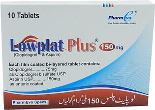 Lowplat Plus tablet 75/150 mg 10’s