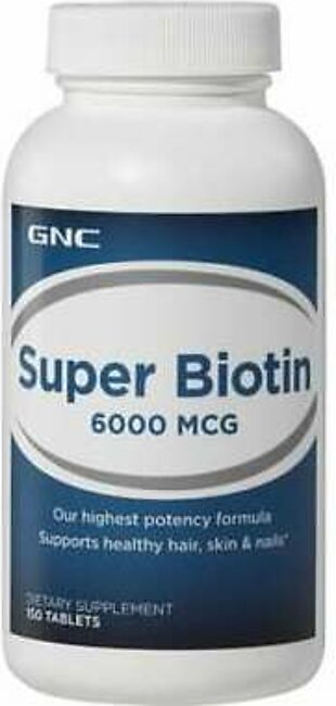 GNC Super Biotin 6000 MCG-150 Tablets